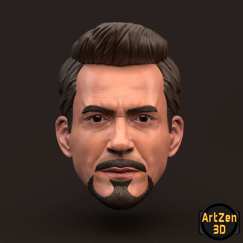 Tony Stark Iron Man 3D printable for action figures 3D 打印模型 .c4d .max .obj .3ds .fbx .stl .blend 