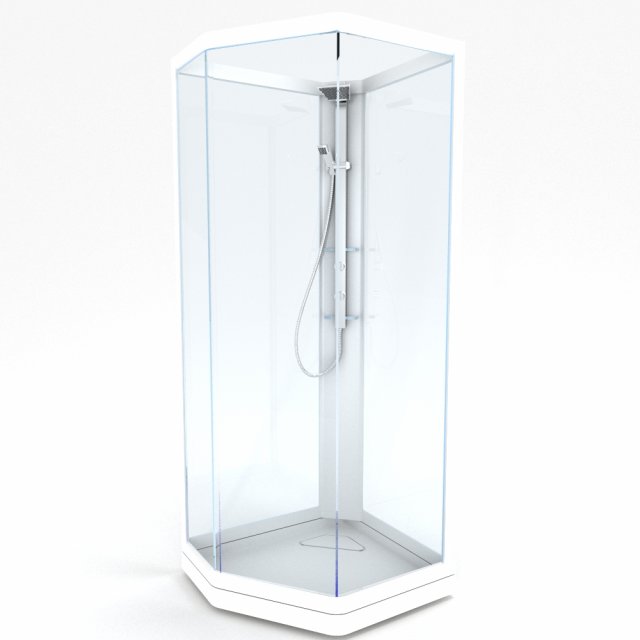 shower stall Modelo 3D .c4d .max .obj .3ds .fbx .stl .blend 