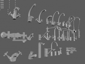 crane collection 3D-Modell