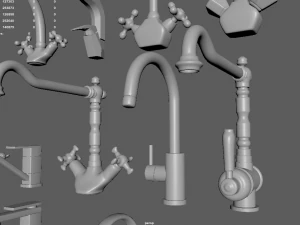 crane collection 3D Model