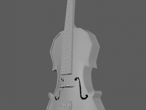 violin 3D 模型