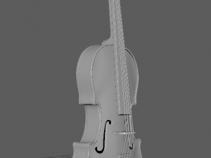 violin 3D 模型