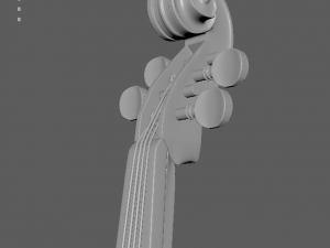 violin 3D 模型