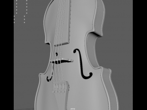 violin 3D 模型