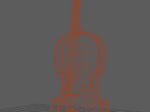 violin 3D Model