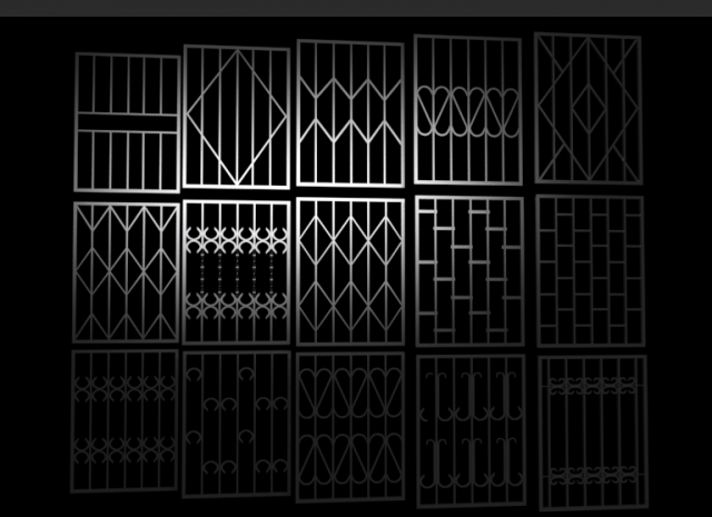 bars on the windows 3D Модель .c4d .max .obj .3ds .fbx .stl .blend 