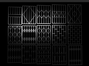 bars on the windows 3D Model