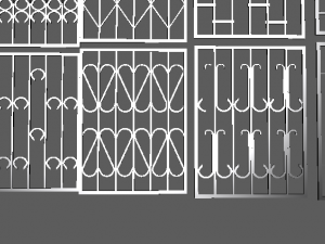 bars on the windows 3D Модель