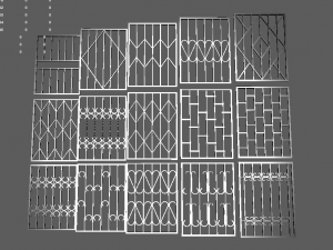 bars on the windows 3D Модель