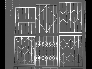 bars on the windows 3D Модель