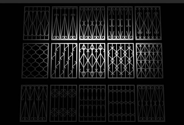 bars on the windows 3D Модель .c4d .max .obj .3ds .fbx .stl .blend 