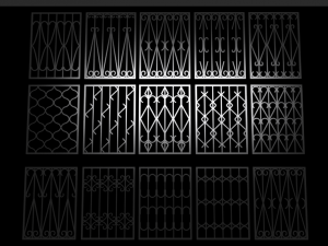bars on the windows 3Dモデル