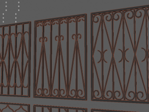 bars on the windows 3D Модель