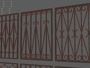 bars on the windows 3D Model