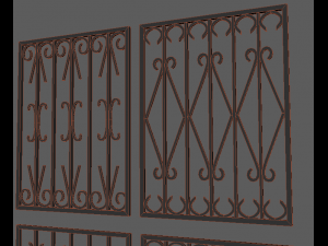 bars on the windows 3D Модель