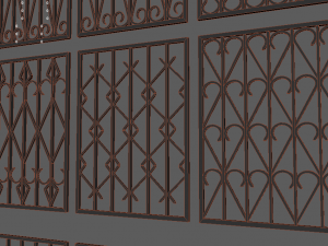 bars on the windows 3D Модель