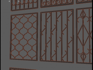 bars on the windows 3D Модель