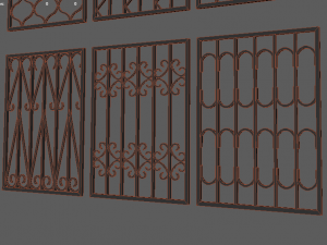 bars on the windows 3D Модель