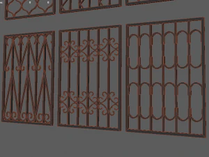 bars on the windows 3D Model
