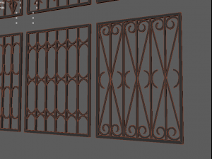 bars on the windows 3D Модель