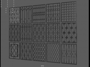 bars on the windows Model 3D