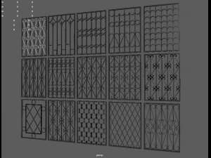 bars on the windows 3D Model