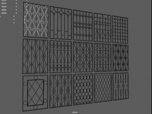 bars on the windows Model 3D
