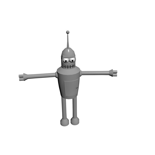 robot 3D Model .c4d .max .obj .3ds .fbx .stl .blend 