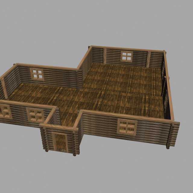 hut 3D Model .c4d .max .obj .3ds .fbx .stl .blend