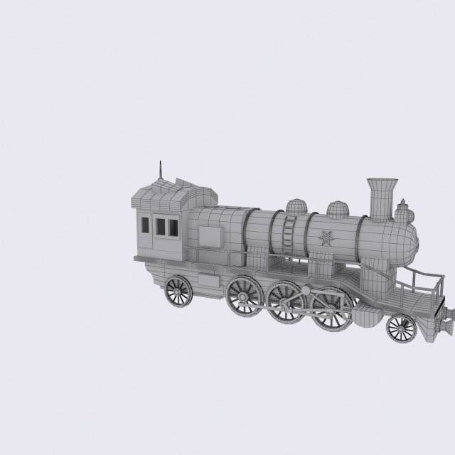 locomotive 3D-Modell .c4d .max .obj .3ds .fbx .stl .blend 