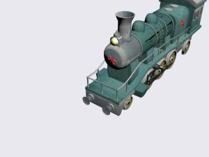 기관차 3D 모델