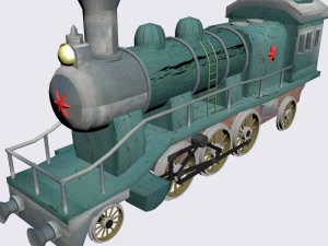 기관차 3D 모델