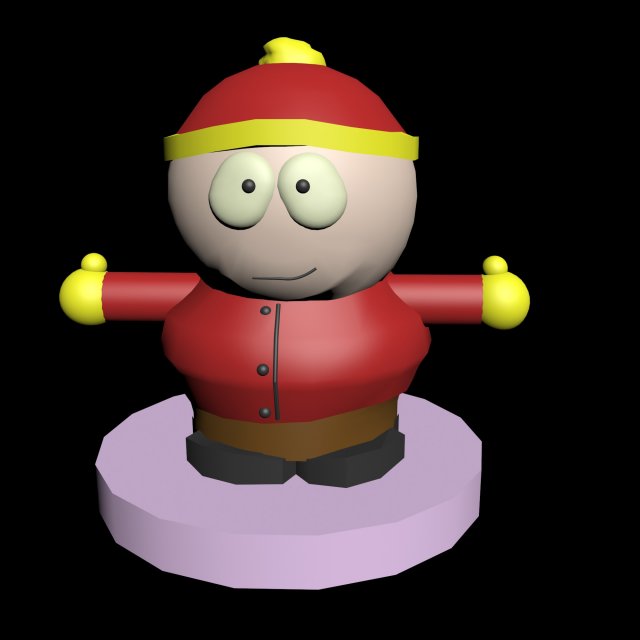 cartman 3D Модель .c4d .max .obj .3ds .fbx .stl .blend 