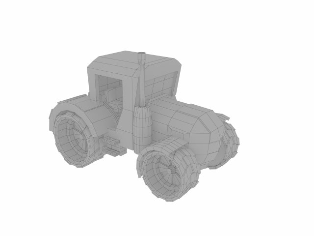 tractor 3D-Modell .c4d .max .obj .3ds .fbx .stl .blend 