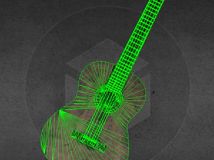 Acoustic guitar 3D Model