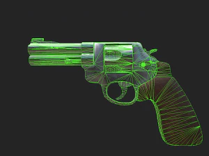 Revolver 45 acp 3D Model