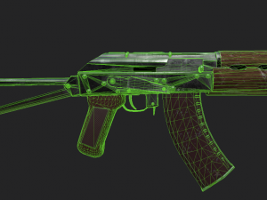 AKS-74U Modelo 3D