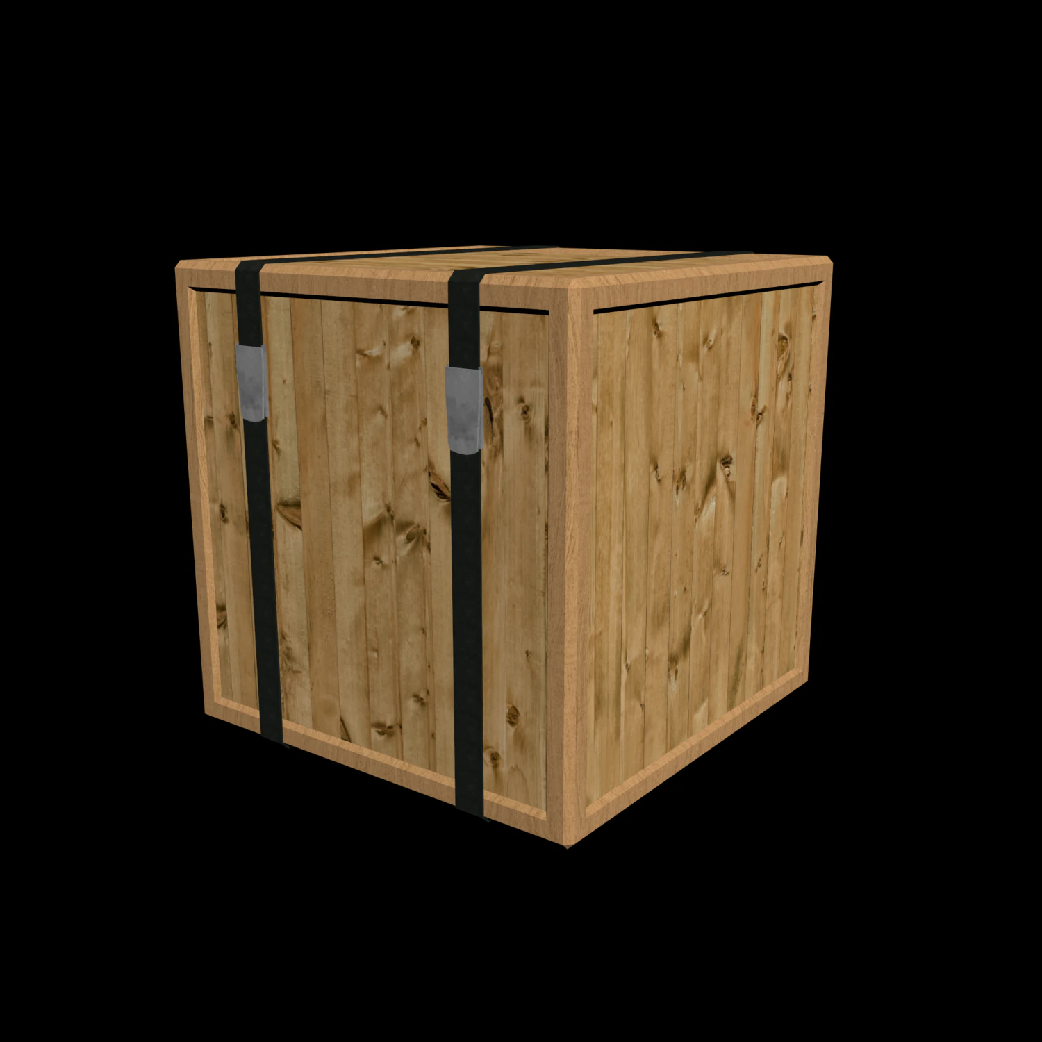 wood box 3D Model .c4d .max .obj .3ds .fbx .stl .blend 