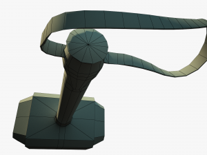 thor hammer mjolnir low poly 3Dモデル