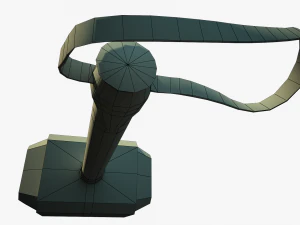 thor hammer mjolnir low poly 3D Model