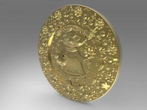 монета зубної феї 3D Модель