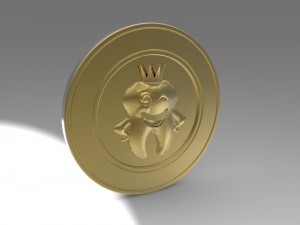 tooth fairy coin 3D Model