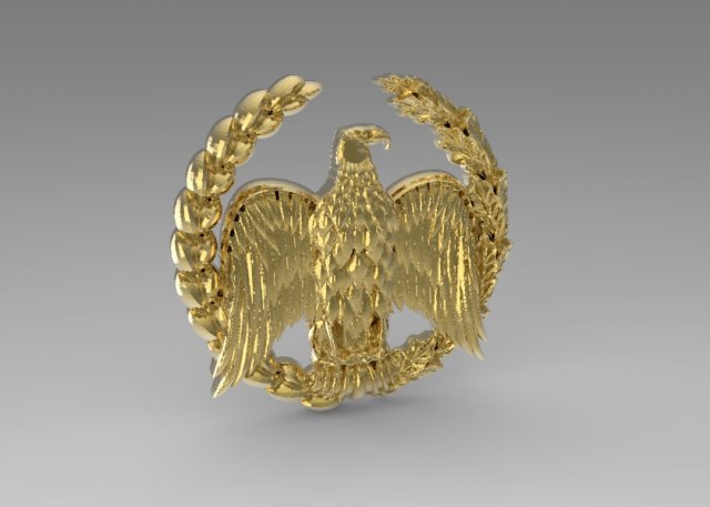 coat of arms with an eagle 3D-Modell .c4d .max .obj .3ds .fbx .stl .blend 