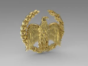 stemma con un'aquila Modello 3D