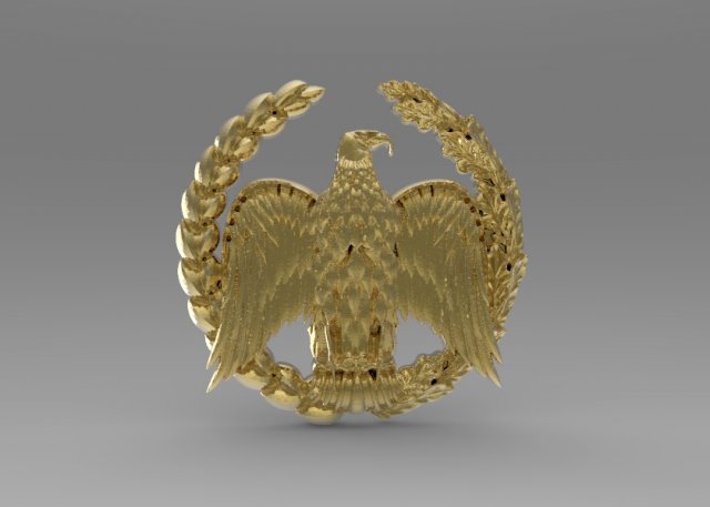 gerb eagle 3D Model .c4d .max .obj .3ds .fbx .stl .blend