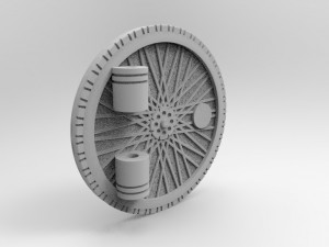 buckle with skull 3D Model