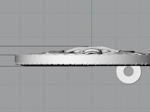 buckle with skull 3D Model