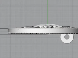 buckle with skull 3D Model