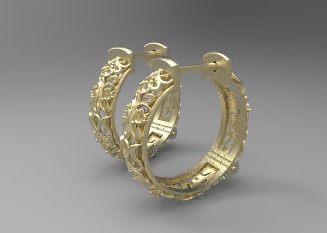 earrings 3D Model .c4d .max .obj .3ds .fbx .stl .blend