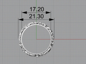 decorative ring with gemstones 3D 모델